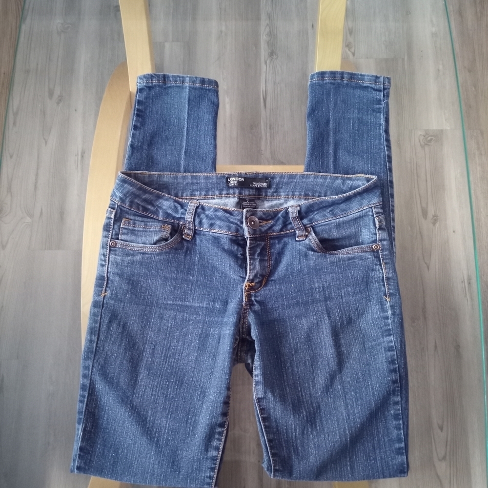 LONDONJEAN Women's Skinny Blue Jeans